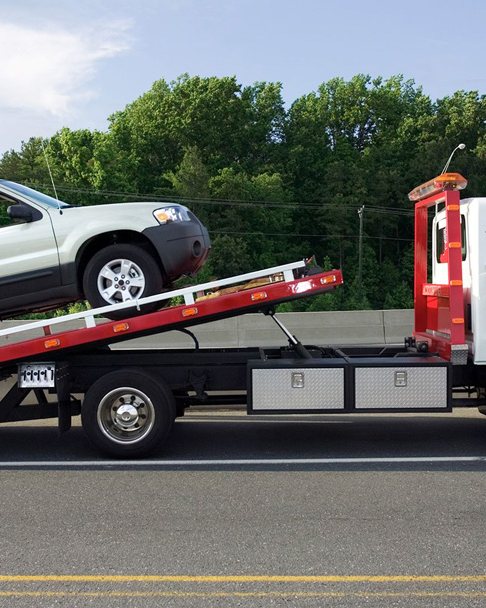 Wrecker on a recovery